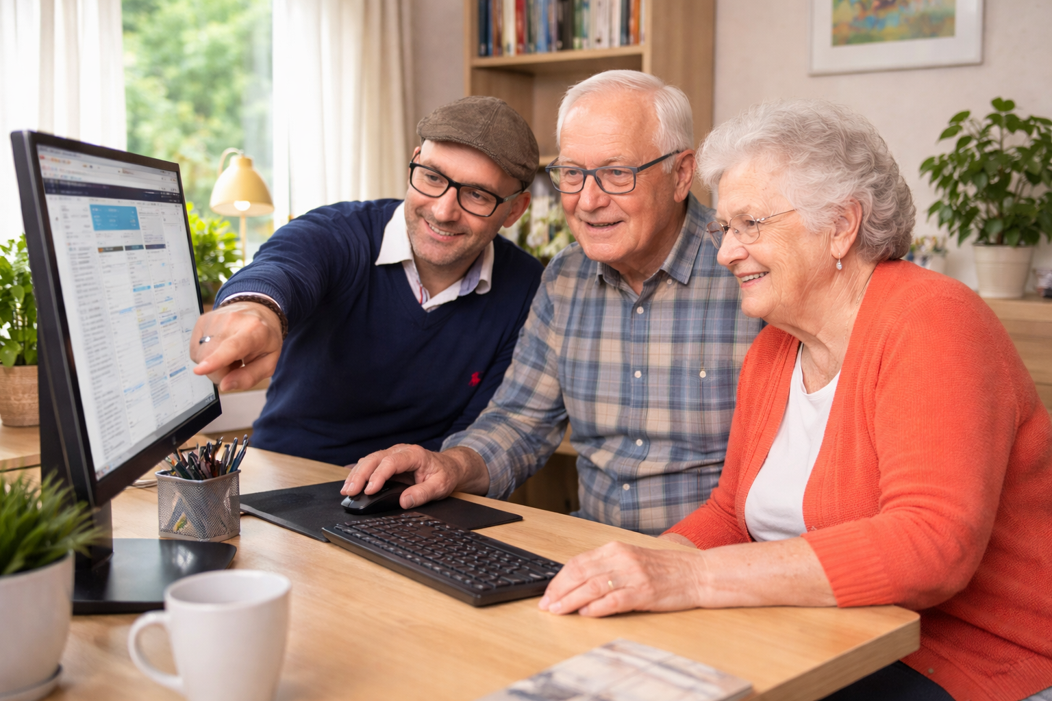 Computer begeleiding aan huis of op afstand via veilige verbinding door Quickly ICT