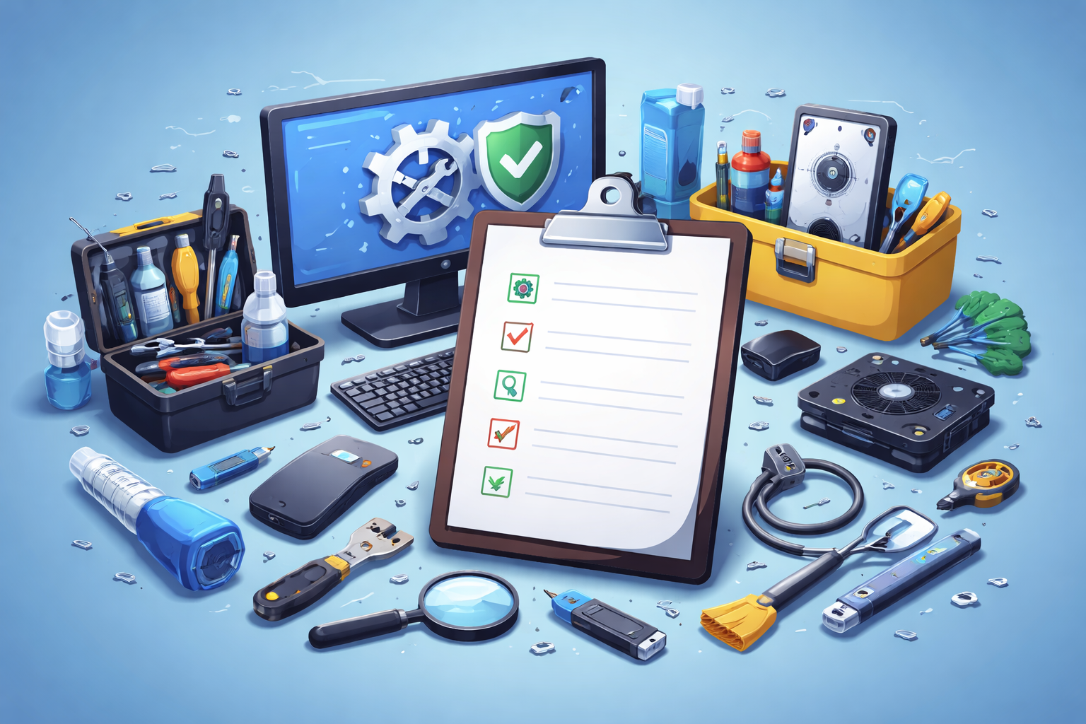 computer onderhoud checklist bestanden opschonen pc sneller maken