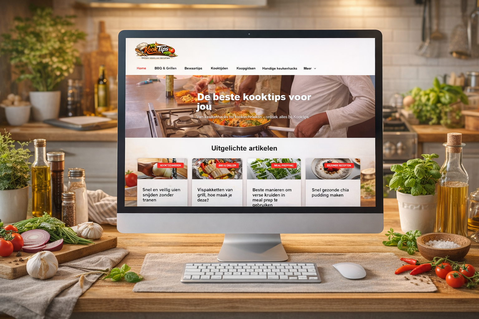 Kooktips website met recepten en keukenhacks voor dagelijks koken en betere kooktechnieken