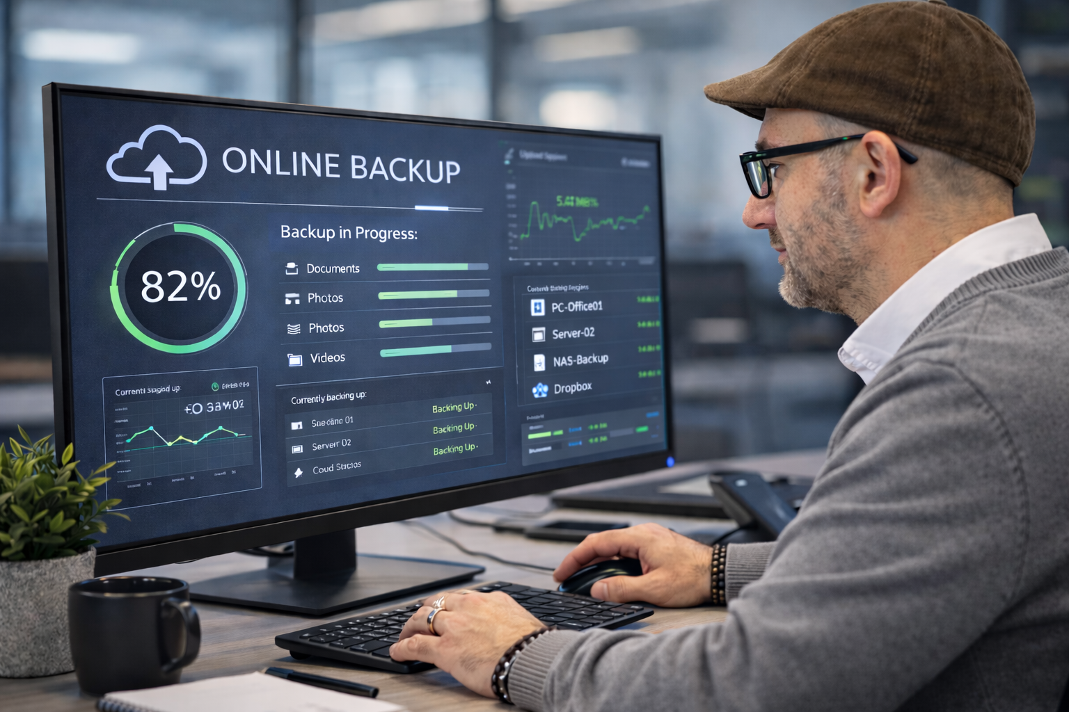 Online Back-up – Quickly ICT Online back-up voor bedrijven met veilige cloud opslag door Quickly ICT