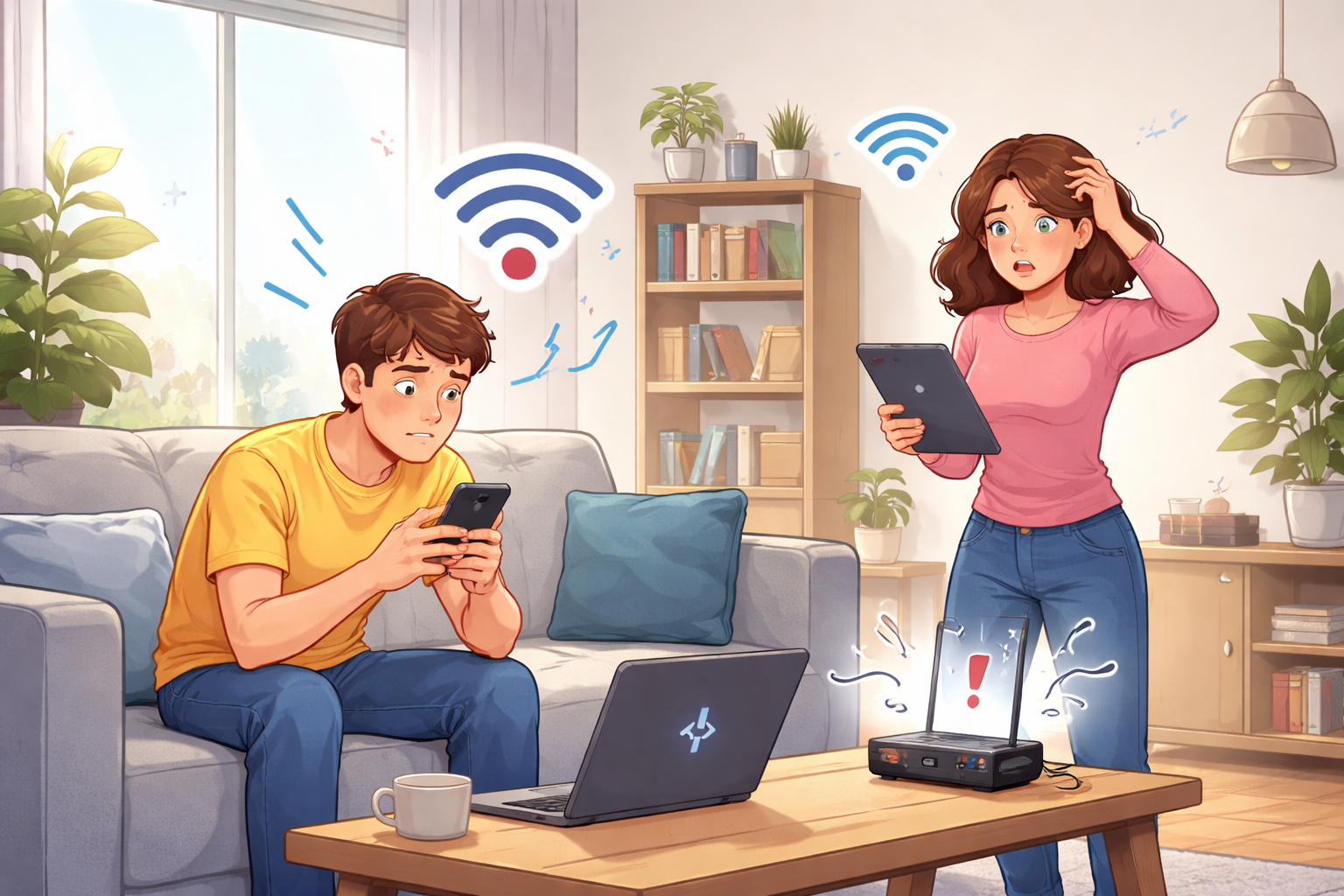 Wifi valt steeds weg - wifi router verkeerde plaats oorzaak slechte verbinding