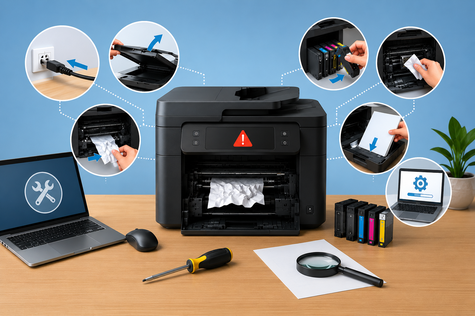 Printer foutmeldingen oplossen op Windows computer