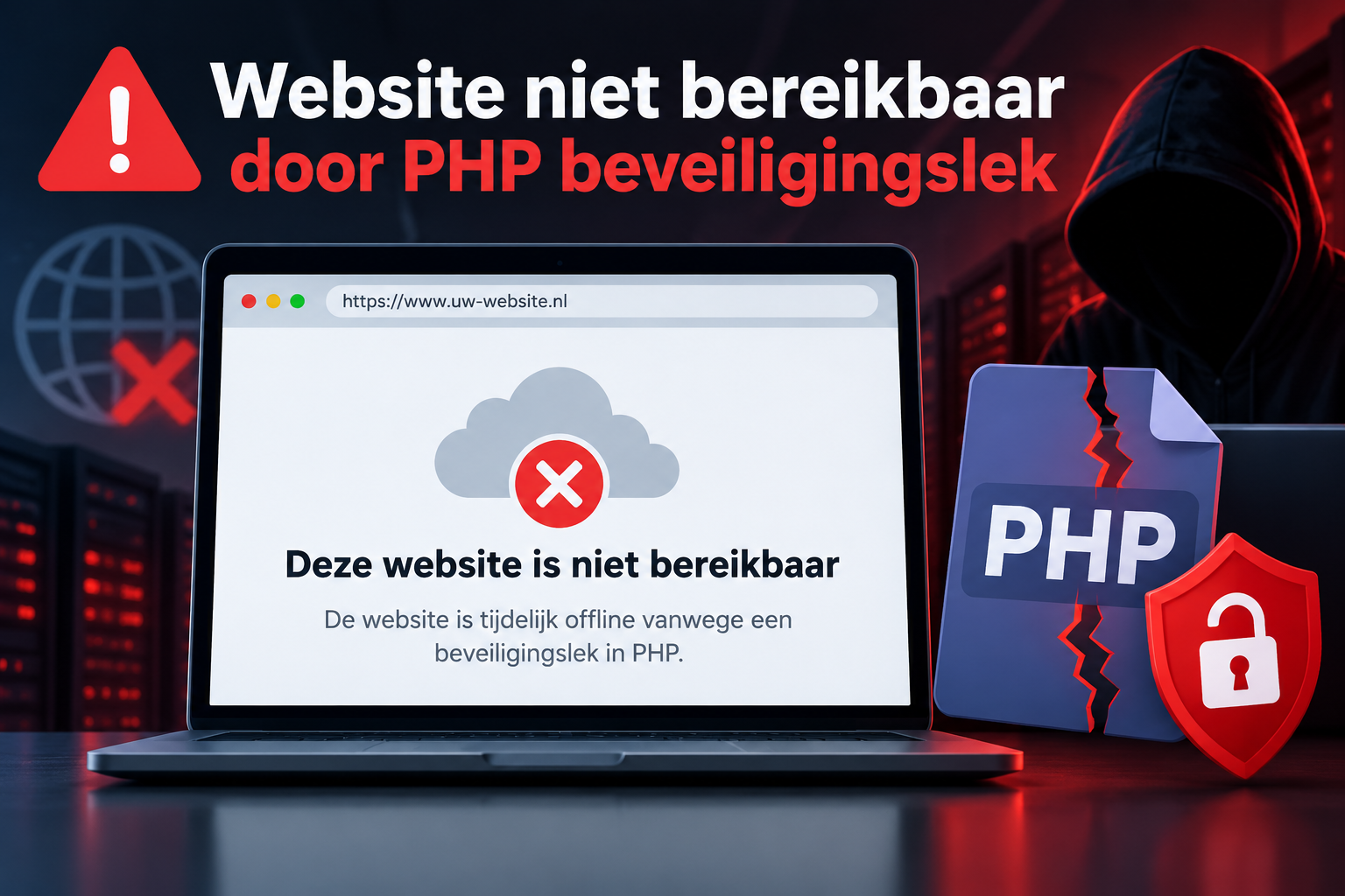 Website niet bereikbaar door PHP beveiligingslek Website niet bereikbaar door PHP beveiligingslek